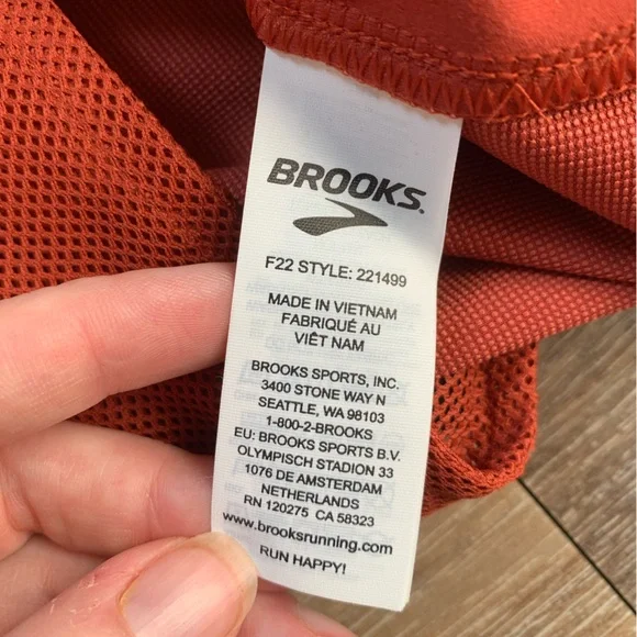 Brooks Fusion Hybrid Zip Up Jacket Copper Run Raisin XL